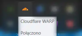 WARP Client on task bar